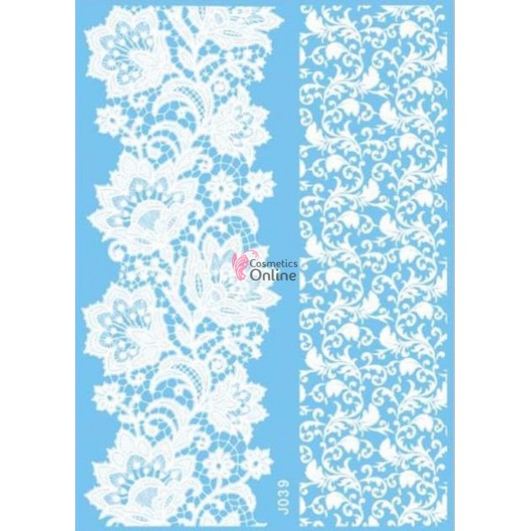 Tatuaje temporare pentru corp HENNA Alb J039